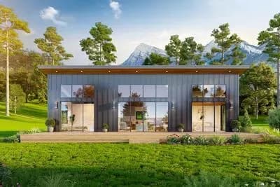 Sleek Modern Mountain Home with Vaulted Ceilings and Lofted Flex Space