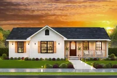 Charming 3-Bed Country Ranch House with Inviting Porch