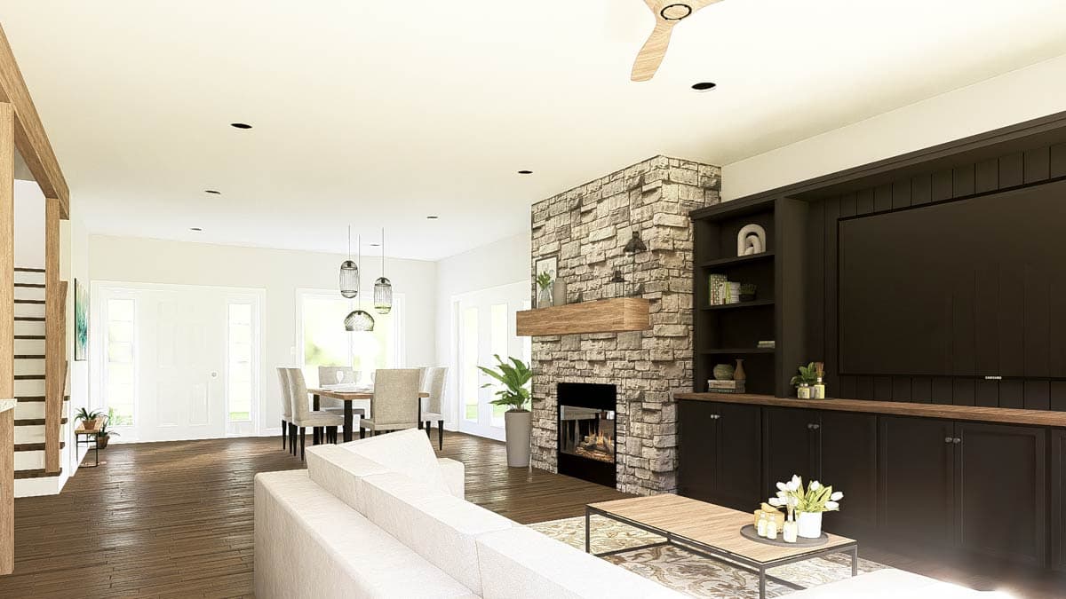 Plan 135366GRA: Modern Farmhouse Charm with Spacious Design and Wraparound Porch - Image #23 - Modern Farmhouse, Mountain