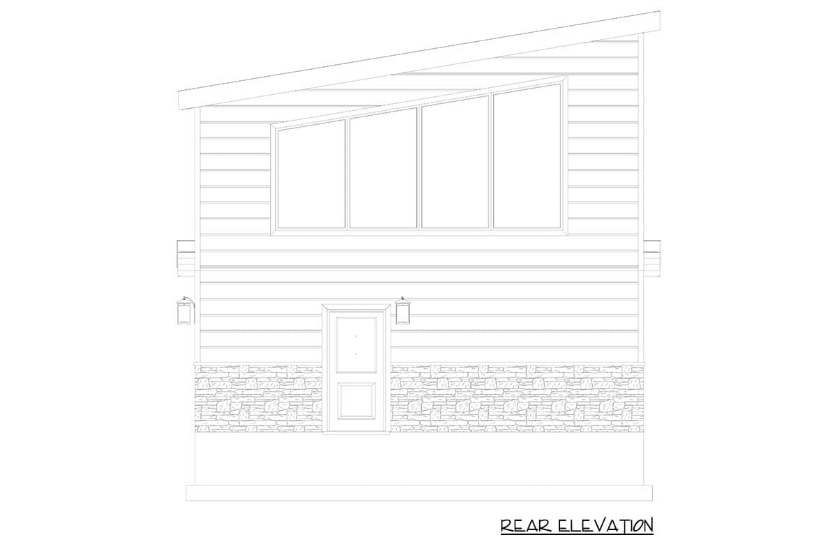 Plan 61639UT: Contemporary Retreat with Lofted Living Area and Spacious Garage - Image #16 - Contemporary