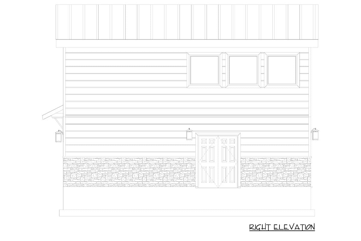 Plan 61639UT: Contemporary Retreat with Lofted Living Area and Spacious Garage - Image #17 - Contemporary