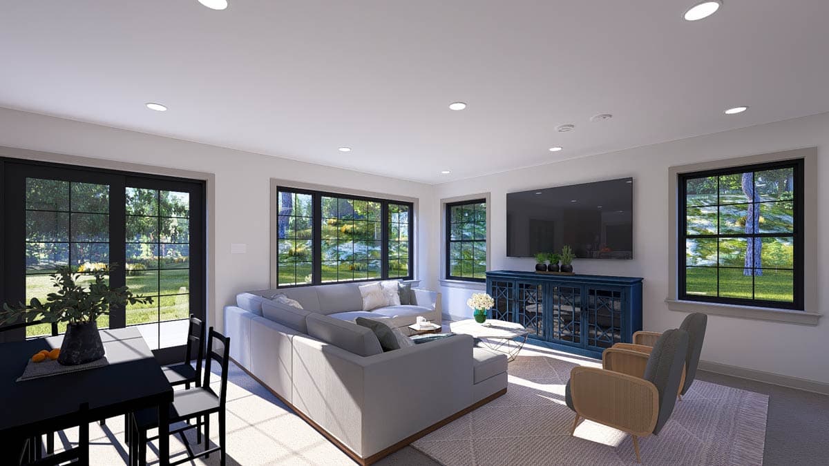 Plan 61640UT: Modern Two-Story House Plan with Split Bedroom Layout - Image #10 - Modern