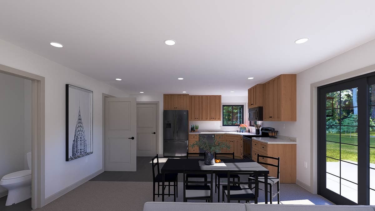 Plan 61640UT: Modern Two-Story House Plan with Split Bedroom Layout - Image #12 - Modern