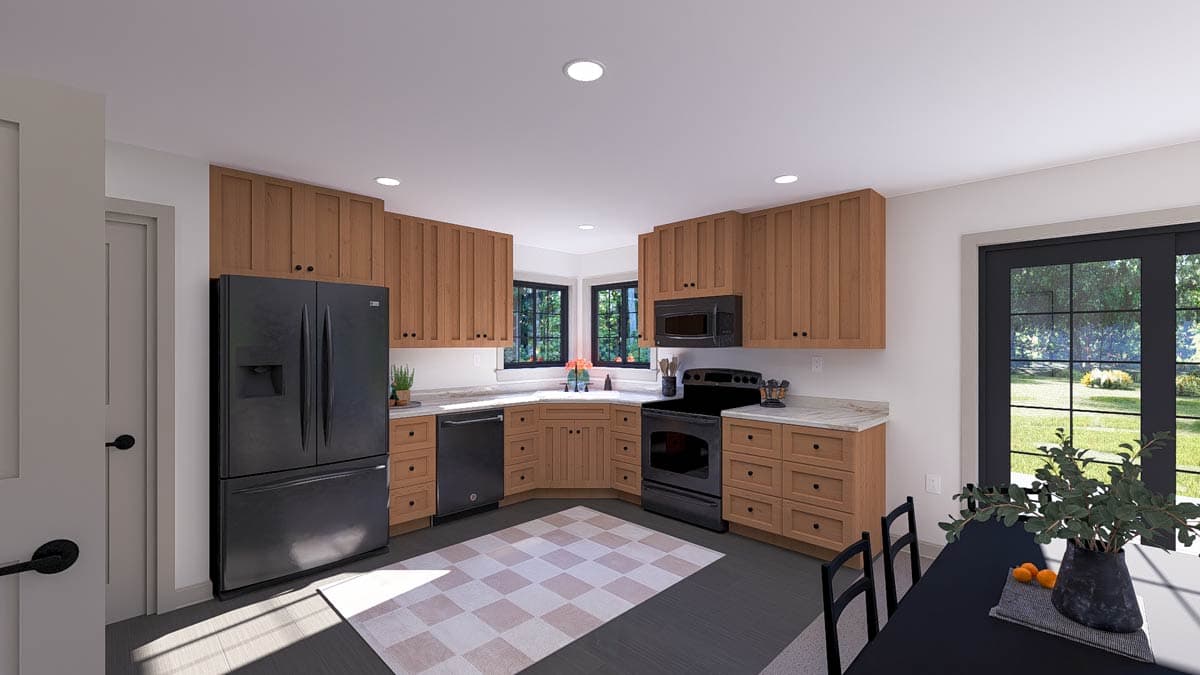 Plan 61640UT: Modern Two-Story House Plan with Split Bedroom Layout - Image #16 - Modern