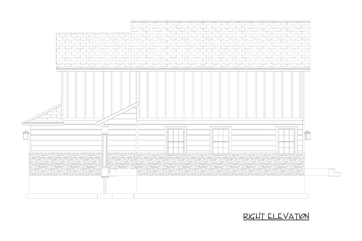 Plan 61640UT: Modern Two-Story House Plan with Split Bedroom Layout - Image #21 - Modern