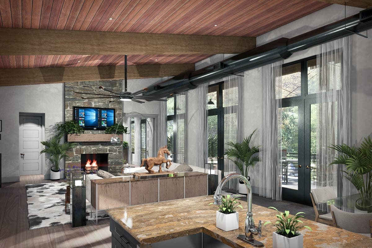 Plan 16942WG: Modern Cottage Retreat with Expansive Porches and Optional Lower Level - Image #10 - Cabin, Contemporary, Modern, Mountain