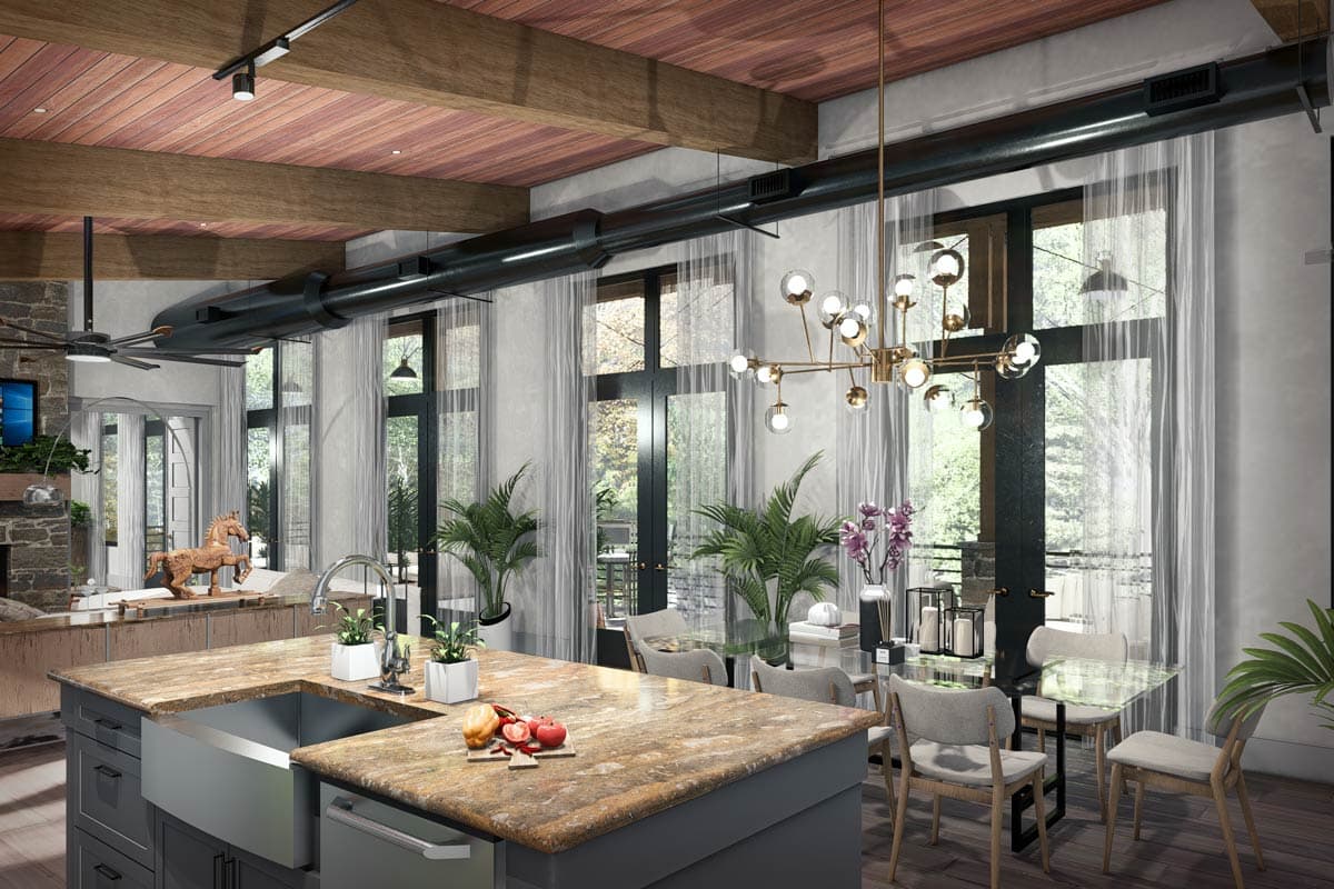 Plan 16942WG: Modern Cottage Retreat with Expansive Porches and Optional Lower Level - Image #11 - Cabin, Contemporary, Modern, Mountain