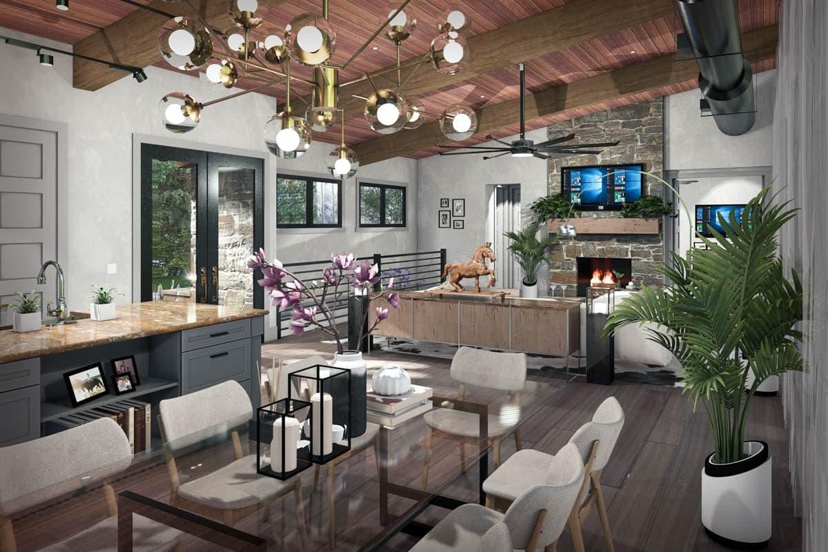 Plan 16942WG: Modern Cottage Retreat with Expansive Porches and Optional Lower Level - Image #13 - Cabin, Contemporary, Modern, Mountain