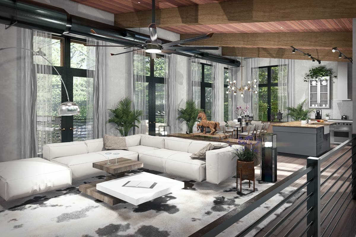 Plan 16942WG: Modern Cottage Retreat with Expansive Porches and Optional Lower Level - Image #8 - Cabin, Contemporary, Modern, Mountain
