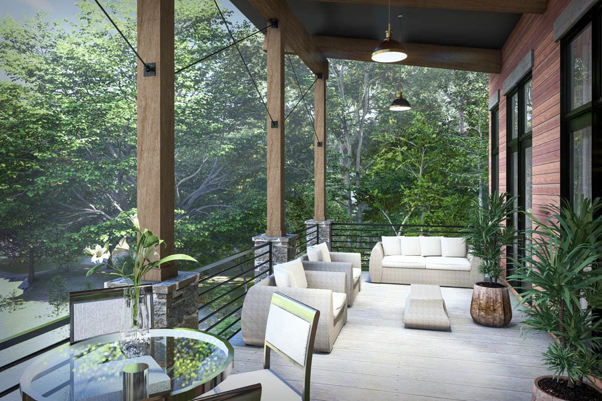 Plan 16942WG: Modern Cottage Retreat with Expansive Porches and Optional Lower Level - Image #19 - Cabin, Contemporary, Modern, Mountain