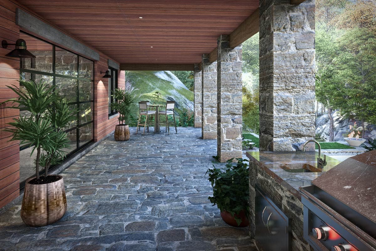 Plan 16942WG: Modern Cottage Retreat with Expansive Porches and Optional Lower Level - Image #24 - Cabin, Contemporary, Modern, Mountain
