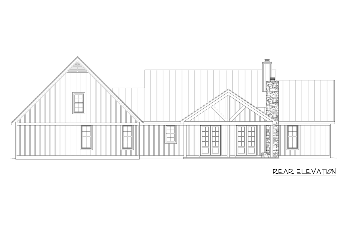 Plan 680570VR: Modern Farmhouse with Expansive Porches and Home Office - Image #11 - Farmhouse, Modern Farmhouse