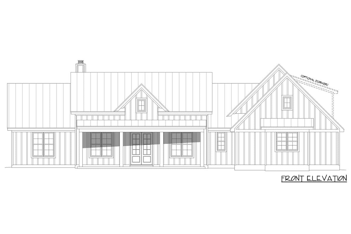 Plan 680571VR: Inviting Modern Farmhouse with Spacious Bonus Room and Outdoor Comfort - Image #7 - Modern Farmhouse, New American