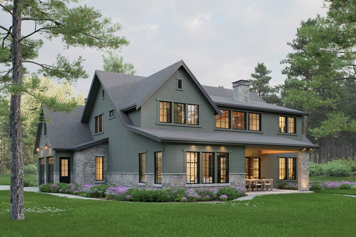 Plan 330027WLE: Luxurious Transitional House Plan with Spacious Interiors and Five Bedrooms - Image #5 - Transitional