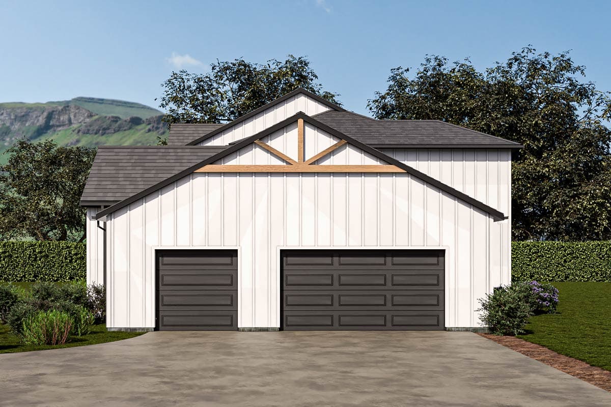 Plan 850010PKE: Luxurious Modern Farmhouse with Expansive Living Spaces and Outdoor Kitchen - Image #7 - Farmhouse, Modern Farmhouse