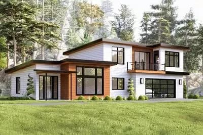 Contemporary 3-Bedroom House Plan with Loft and Spacious Garage