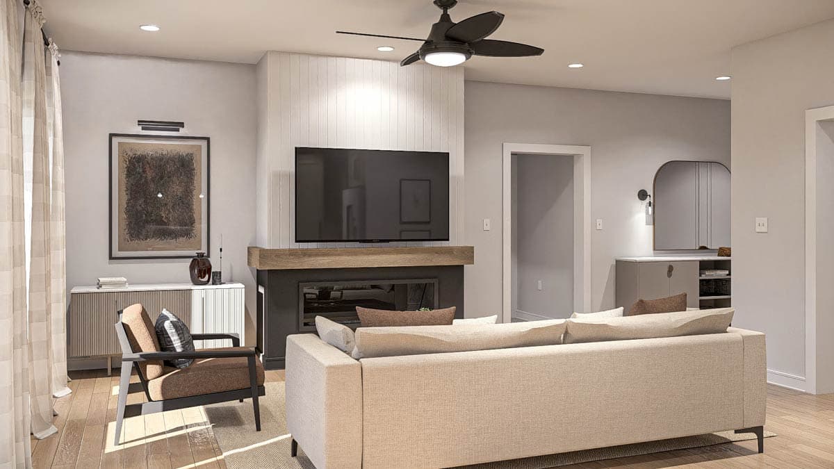 Plan 623528DJ: Charming Modern Ranch House with Optionally Finished Lower Level - Image #10 - Cottage, Country, Ranch, Traditional
