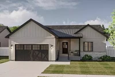 Cost-to-Build Report for Plan 623528DJ: Charming Modern Ranch House ...
