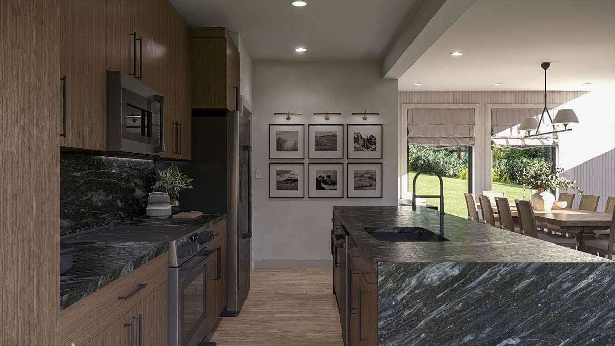 Plan 623529DJ: Modern Barndominium with Two Story Great Room and Wrap Around Porch - Image #13 - Barndominium