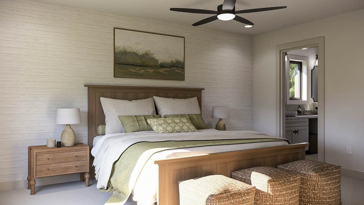 Plan 623529DJ: Modern Barndominium with Two Story Great Room and Wrap Around Porch - Image #16 - Barndominium