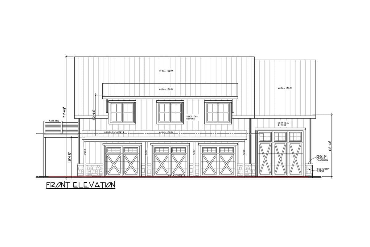Plan 42466DB: Spacious Garage Apartment with Workshop and Home Office - Image #7 - Barndominium, Carriage, Country, Craftsman, Mountain, New American, Rustic