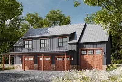 Spacious Garage Apartment with Workshop and Home Office