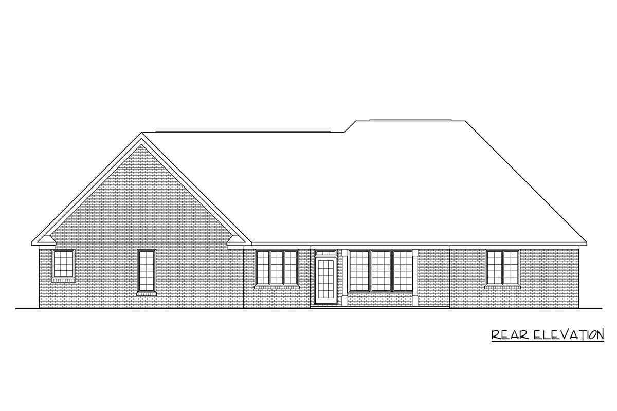 Plan 25912GE: Charming Four-Bedroom European House Plan with Split Bedroom Design - Image #11 - European