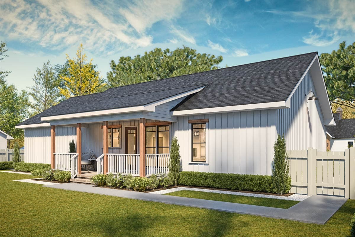 Plan 25914GE: Charming 3-Bedroom Ranch House Plan with Split Bedrooms - Image #11 - Country, Ranch, Traditional