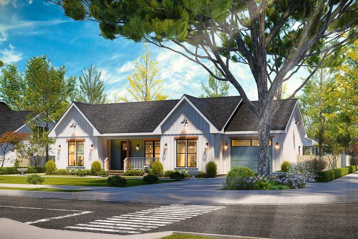 Plan 25914GE: Charming 3-Bedroom Ranch House Plan with Split Bedrooms - Image #14 - Country, Ranch, Traditional
