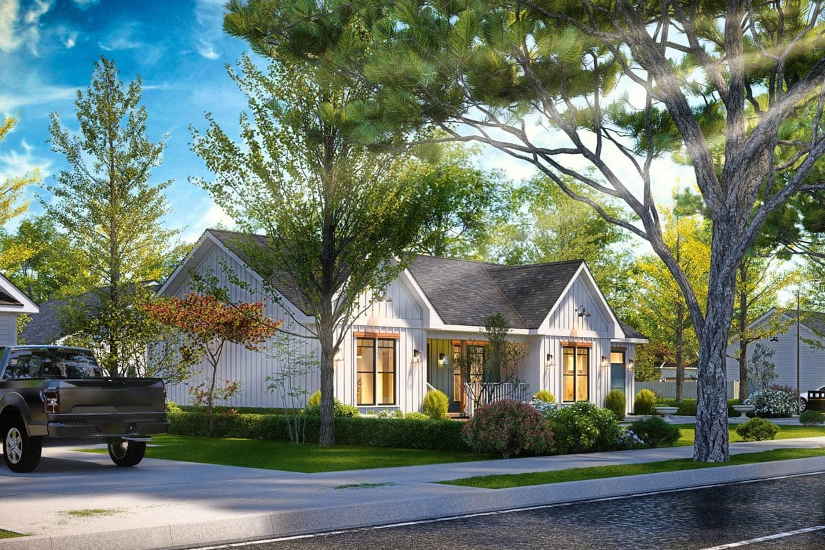 Plan 25914GE: Charming 3-Bedroom Ranch House Plan with Split Bedrooms - Image #13 - Country, Ranch, Traditional