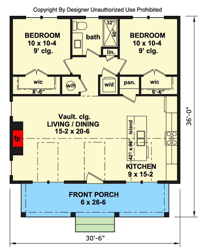 Plan 140033RK: Modern Farmhouse House Plan with Vaulted Ceiling - Floor Plan - Main Level - Country, Modern Farmhouse