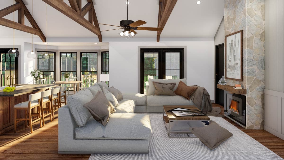 Plan 70926MK: Charming Craftsman Plan with Split Bedroom Design and Spacious Garage - Image #9 - Country, Craftsman, Farmhouse, Ranch
