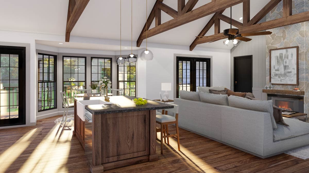 Plan 70926MK: Charming Craftsman Plan with Split Bedroom Design and Spacious Garage - Image #10 - Country, Craftsman, Farmhouse, Ranch