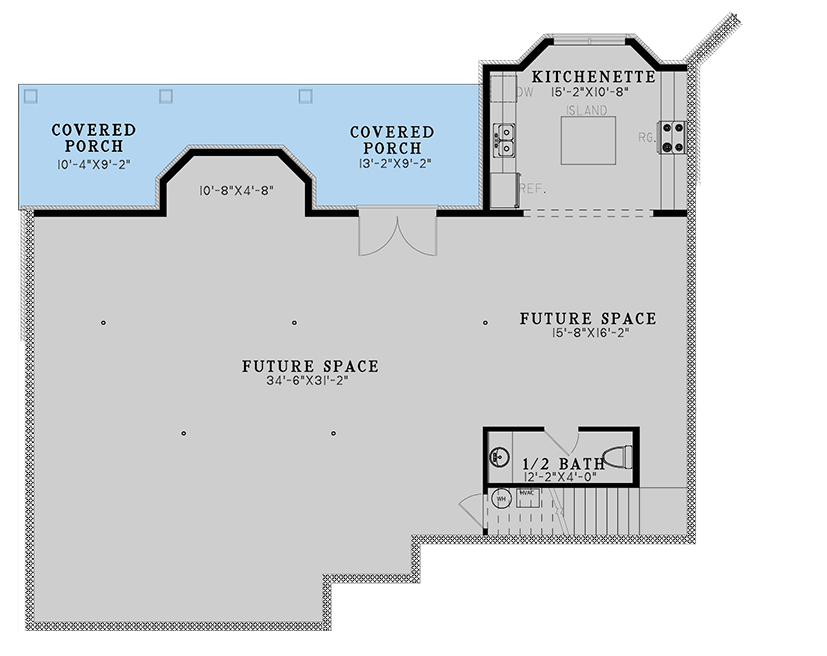 Plan 70926MK: Charming Craftsman Plan with Split Bedroom Design and Spacious Garage - Floor Plan - Unfinished Walkout Basement - Country, Craftsman, Farmhouse, Ranch