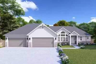Ranch Style Home with Spacious 4-Car Garage