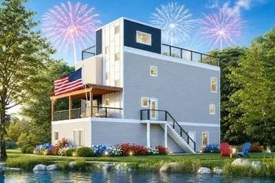 Modern Coastal Retreat with Elevator and Scenic Mezzanine