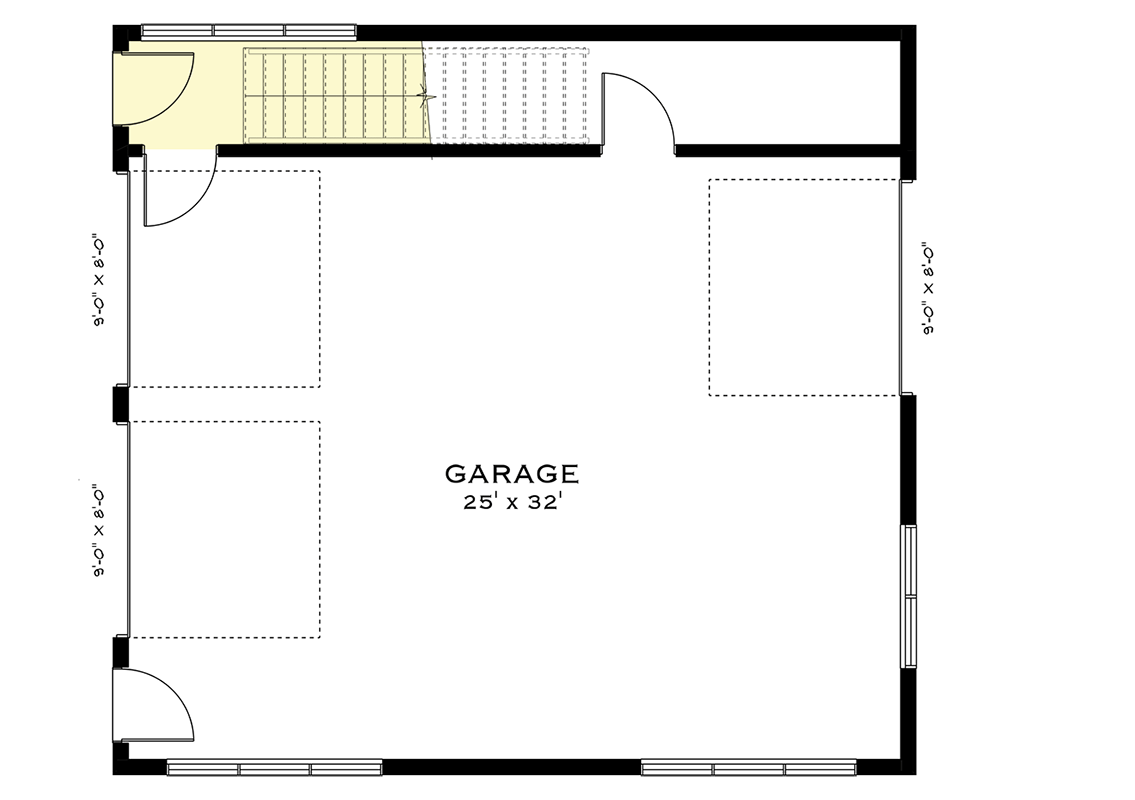 Plan 147044RML: Contemporary Northwest House Plan with Two Story Great Room - Floor Plan - Garage Level - Contemporary, Northwest