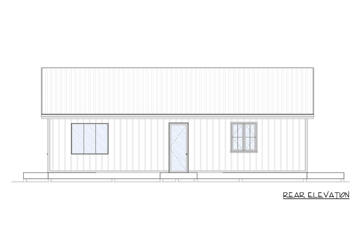 Plan 337011JUN: Modern Home Plan with Split Bedrooms and Loft - Image #6 - Mid Century Modern, Modern