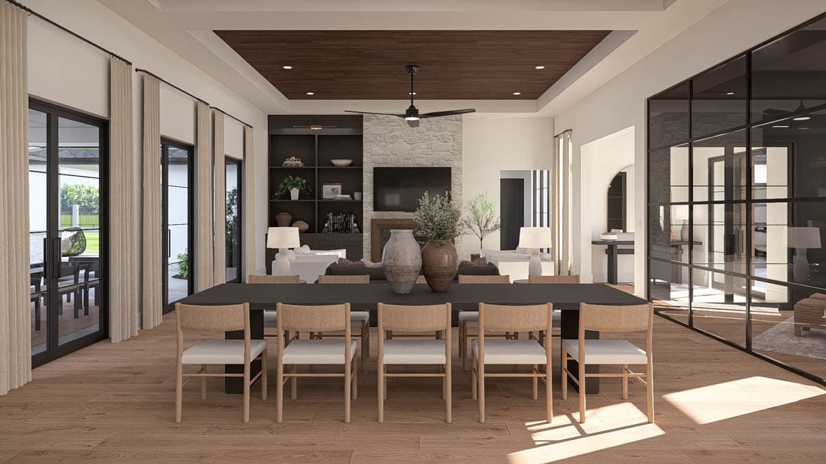 Plan 623532DJ: Two-Story European Home Plan with Expansive 6-Car Courtyard Garage - Image #16 - European, Transitional