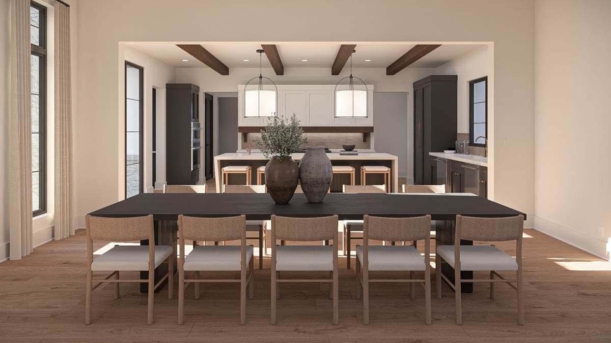 Plan 623532DJ: Two-Story European Home Plan with Expansive 6-Car Courtyard Garage - Image #14 - European, Transitional