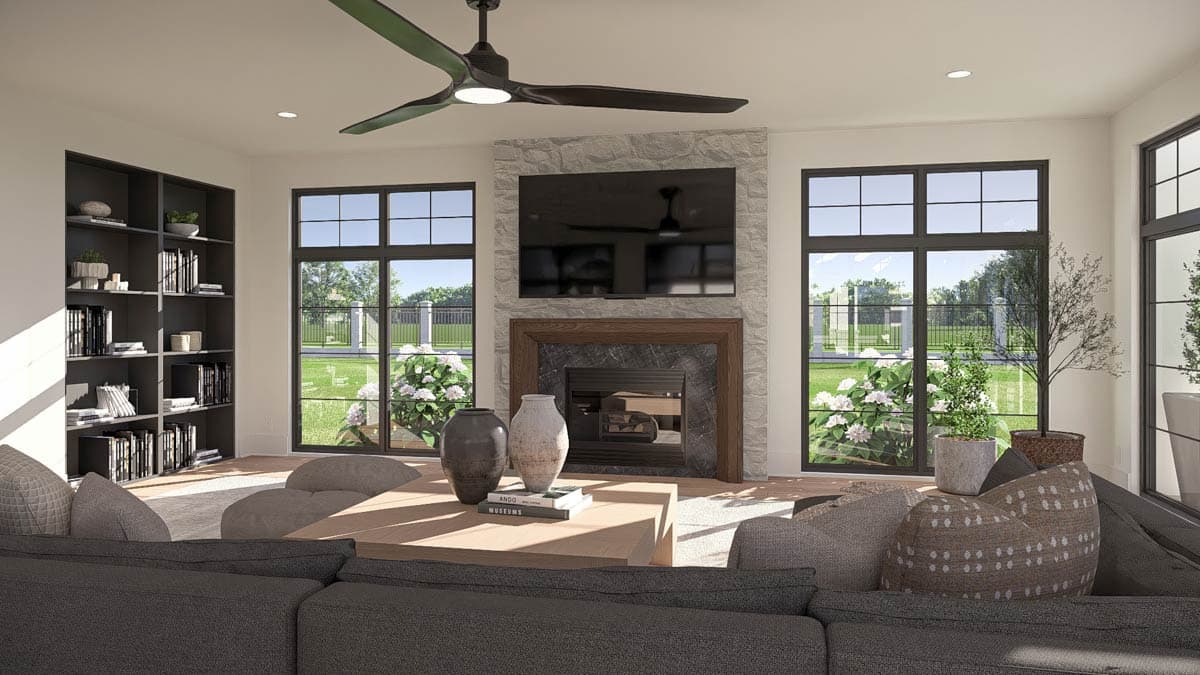 Plan 623532DJ: Two-Story European Home Plan with Expansive 6-Car Courtyard Garage - Image #17 - European, Transitional