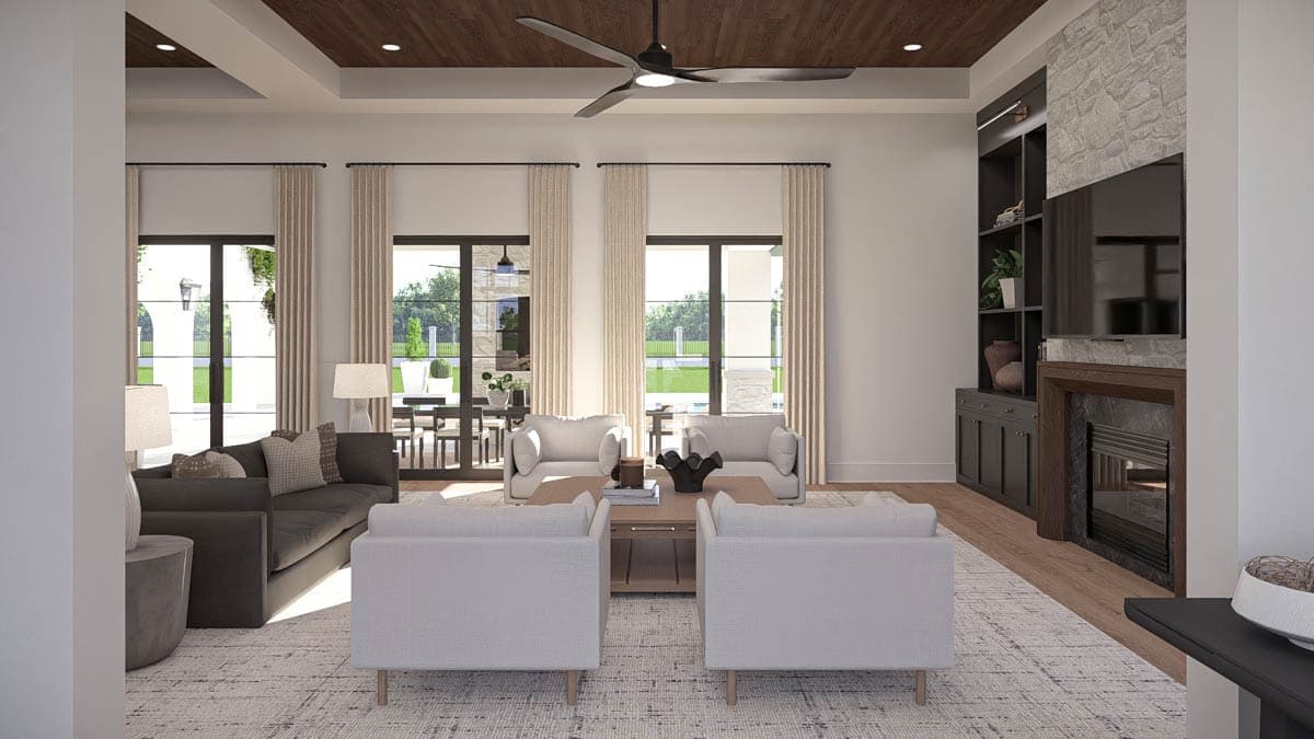 Plan 623532DJ: Two-Story European Home Plan with Expansive 6-Car Courtyard Garage - Image #26 - European, Transitional