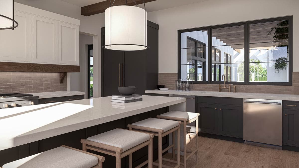 Plan 623532DJ: Two-Story European Home Plan with Expansive 6-Car Courtyard Garage - Image #21 - European, Transitional