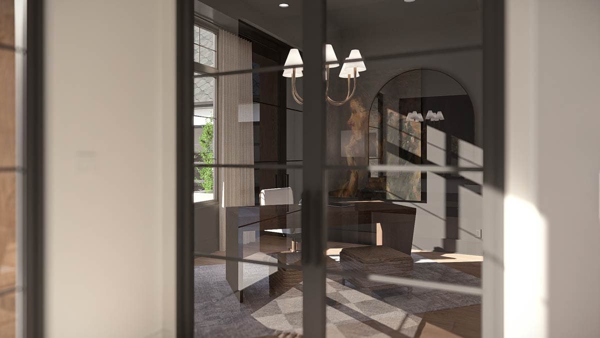 Plan 623532DJ: Two-Story European Home Plan with Expansive 6-Car Courtyard Garage - Image #22 - European, Transitional