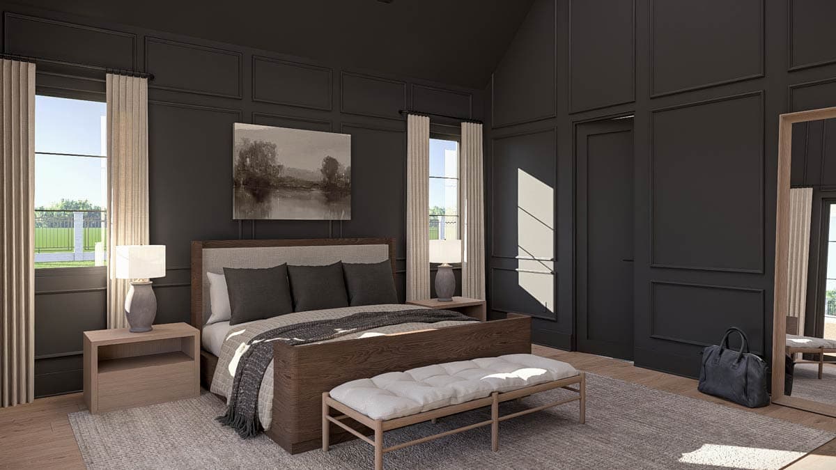 Plan 623532DJ: Two-Story European Home Plan with Expansive 6-Car Courtyard Garage - Image #29 - European, Transitional