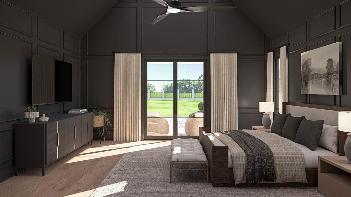 Plan 623532DJ: Two-Story European Home Plan with Expansive 6-Car Courtyard Garage - Image #24 - European, Transitional