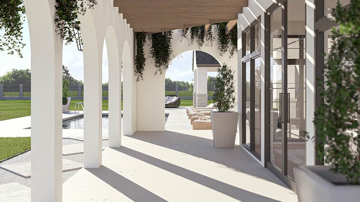 Plan 623532DJ: Two-Story European Home Plan with Expansive 6-Car Courtyard Garage - Image #31 - European, Transitional