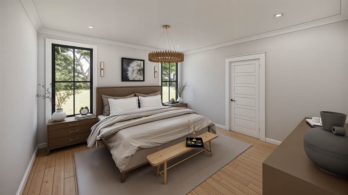 Plan 56561SM: 3-Bed Modern Farmhouse Plan with Split Bedrooms and Front-Facing Garage - Image #12 - Farmhouse, Modern Farmhouse