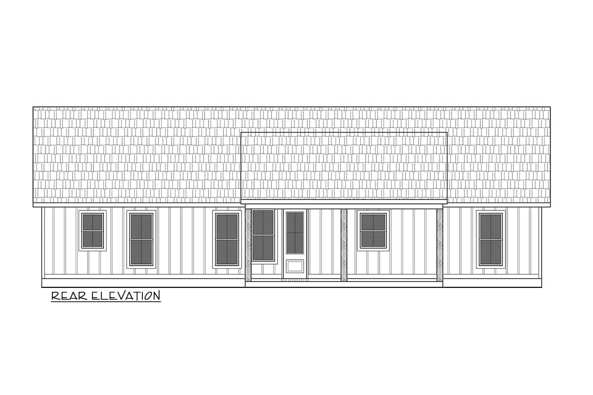 Plan 56561SM: 3-Bed Modern Farmhouse Plan with Split Bedrooms and Front-Facing Garage - Image #13 - Farmhouse, Modern Farmhouse
