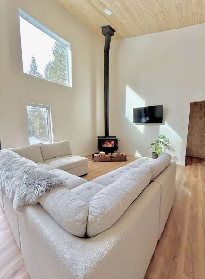 Plan 680583VR: Modern 2-Bedroom Home Plan with Art Loft and Spacious Deck - Image #10 - Modern, Mountain